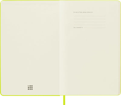 Plain | Lemon Green | Hard Cover | Large Notebook Notebooks Moleskin  Paper Skyscraper Gift Shop Charlotte