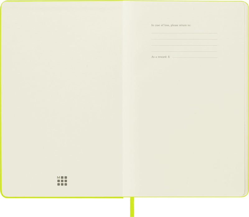 Plain | Lemon Green | Hard Cover | Large Notebook Notebooks Moleskin  Paper Skyscraper Gift Shop Charlotte