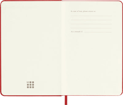 Plain | Red | Hard Cover | Pocket Notebook BOOK Moleskin  Paper Skyscraper Gift Shop Charlotte