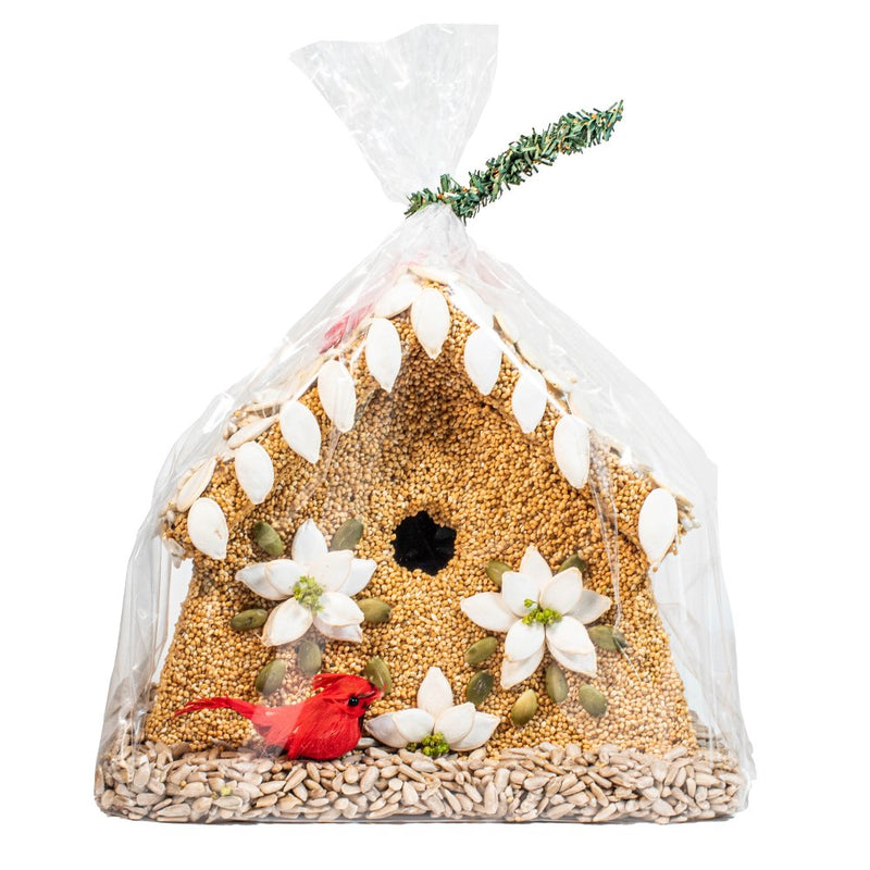 Poinsettia Bird House Holiday Mr. Bird  Paper Skyscraper Gift Shop Charlotte