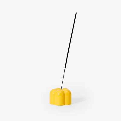 Poppy Candle + Incense Holder | Yellow Candles Areaware  Paper Skyscraper Gift Shop Charlotte