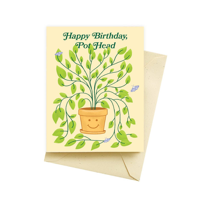 Pot Head | Birthday Card Cards Seltzer Goods  Paper Skyscraper Gift Shop Charlotte