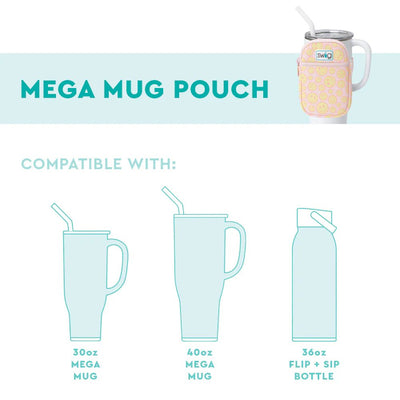 Prep Rally Mega Mug Pouch NEW SUMMER Drinkware Swig  Paper Skyscraper Gift Shop Charlotte