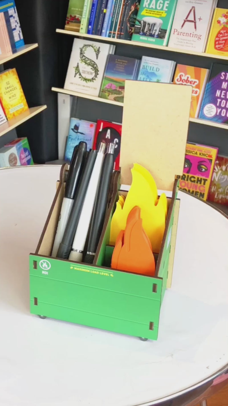 Pencil Holder | Desk Dumpster Fire