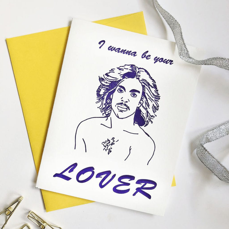 Prince Lover Love Card Cards Steel Petal Press  Paper Skyscraper Gift Shop Charlotte