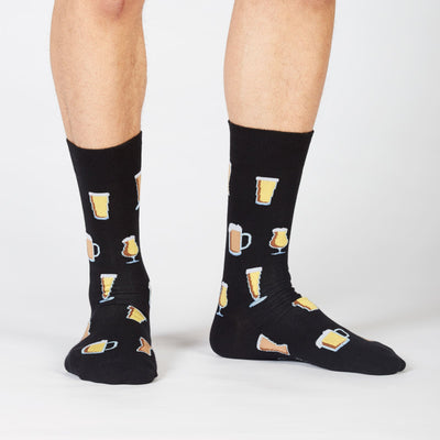 Prost! Men's Crew Socks Socks Sock It to Me  Paper Skyscraper Gift Shop Charlotte