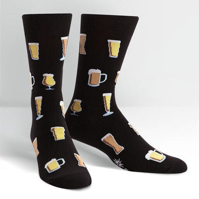 Prost! Men's Crew Socks Socks Sock It to Me  Paper Skyscraper Gift Shop Charlotte