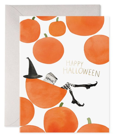 Pumpkin Witch | Halloween Card Cards E. Frances Paper  Paper Skyscraper Gift Shop Charlotte