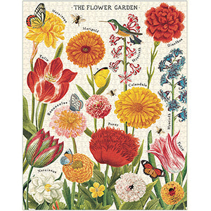 1,000 Piece Puzzle | Flower Garden Puzzles Cavallini Papers & Co., Inc.  Paper Skyscraper Gift Shop Charlotte