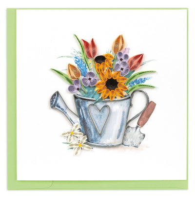 Quilled Garden Watering Can Greeting Card Cards Quilling Card  Paper Skyscraper Gift Shop Charlotte