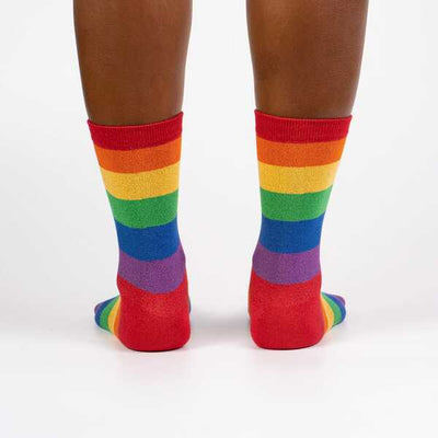 Radiant Rainbow Women's Crew Socks | Shimmer Socks Socks Sock It to Me  Paper Skyscraper Gift Shop Charlotte