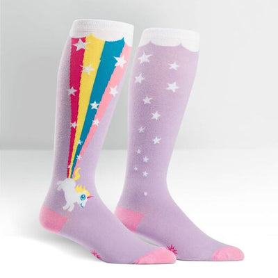 Rainbow Blast Knee High Socks Socks Sock It to Me  Paper Skyscraper Gift Shop Charlotte