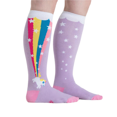 Rainbow Blast Knee High Socks Socks Sock It to Me  Paper Skyscraper Gift Shop Charlotte