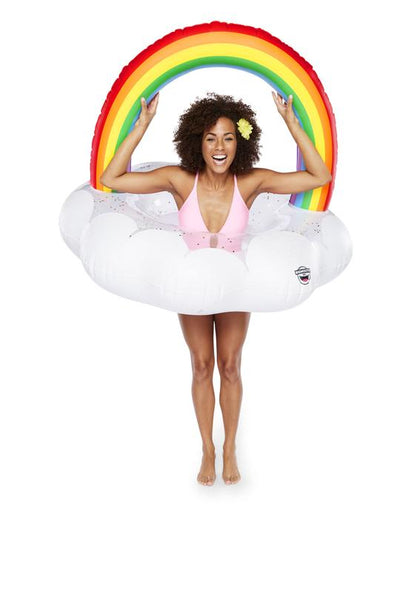 Rainbow Cloud Pool Float Summer Floats Big Mouth Inc  Paper Skyscraper Gift Shop Charlotte