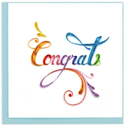 Rainbow Congrats Card Cards Quilling Card Paper Skyscraper Gift Shop Charlotte