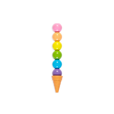 Rainbow Scoops Vanilla Scented Stacking Erasable Crayons Kids Toys OOLY  Paper Skyscraper Gift Shop Charlotte