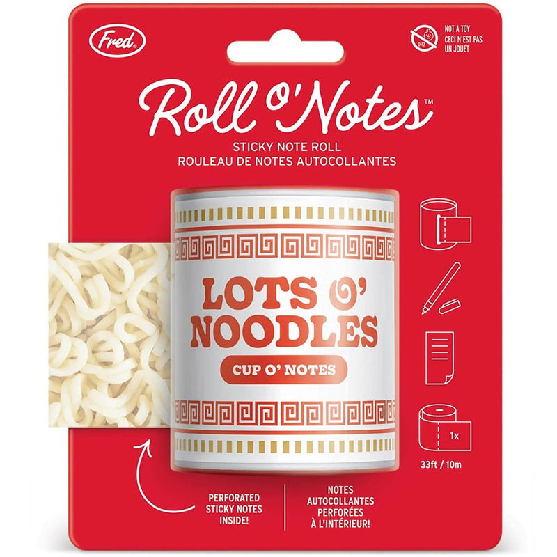 Ramen Roll O Notes Sticky Notes Home Office Fred & Friends  Paper Skyscraper Gift Shop Charlotte