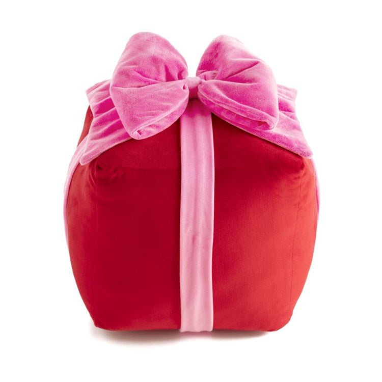 Red Gift Box Pillow | Large Home Decor - Pillows & Blankets Shiraleah  Paper Skyscraper Gift Shop Charlotte