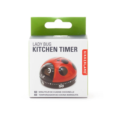 Red Ladybug Kitchen Timer Kitchen Kikkerland  Paper Skyscraper Gift Shop Charlotte