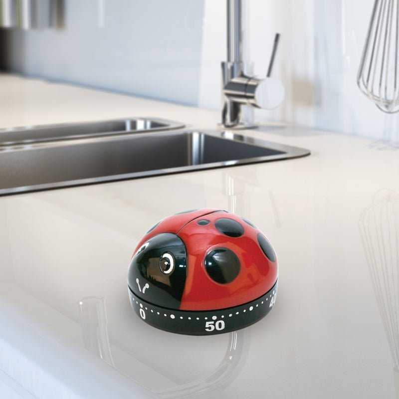 Red Ladybug Kitchen Timer Kitchen Kikkerland  Paper Skyscraper Gift Shop Charlotte