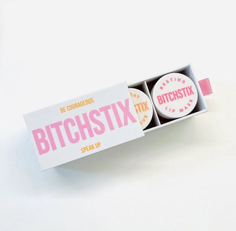 Resting Lip Mask and Everyday Lip Scrub Set | Gift Duo Beauty + Wellness BITCHSTIX  Paper Skyscraper Gift Shop Charlotte