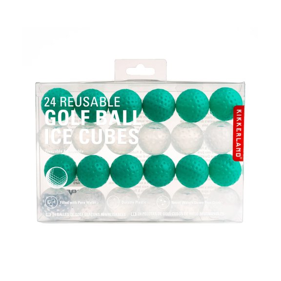 Reusable Golf Ball Ice Cubes | 24 Drinkware Kikkerland  Paper Skyscraper Gift Shop Charlotte