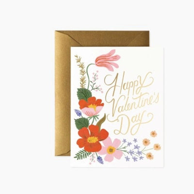 Strawberry Garden Valentine Card Cards Rifle Paper Co  Paper Skyscraper Gift Shop Charlotte