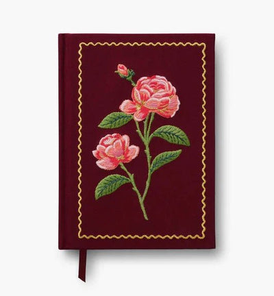 Roses Embroidered Journal Stationery Rifle Paper Co  Paper Skyscraper Gift Shop Charlotte