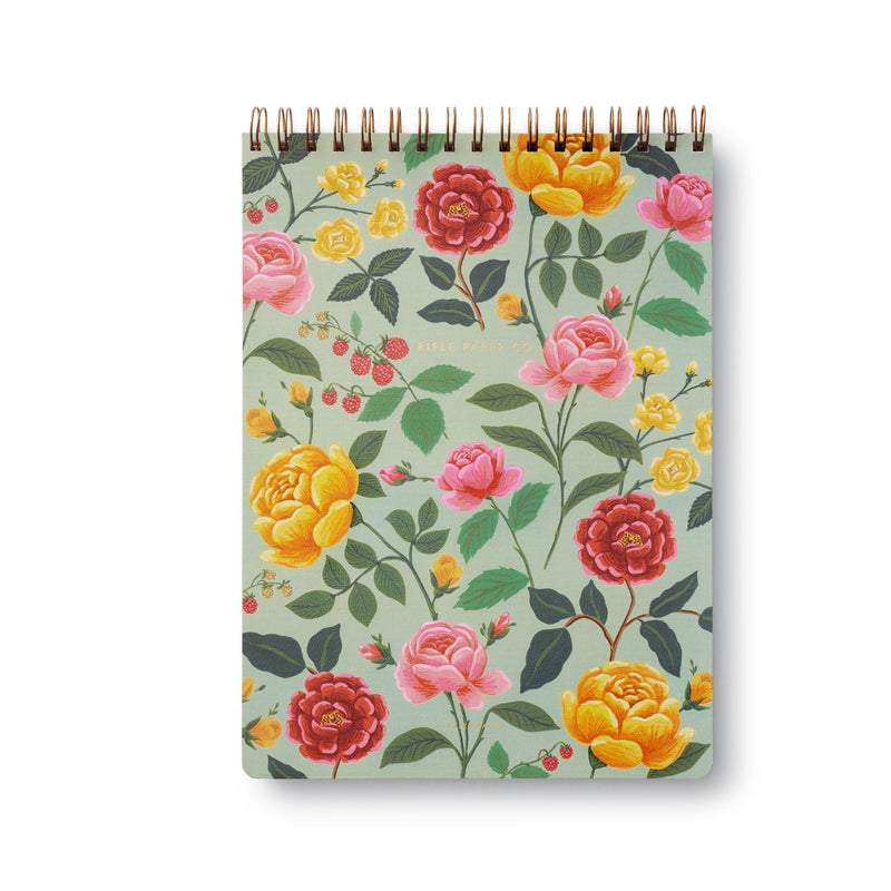 Roses Large Top Spiral Notebook Cards Rifle Paper Co  Paper Skyscraper Gift Shop Charlotte