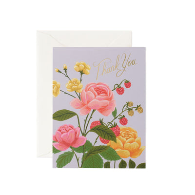 Roses Thank You Card Cards Rifle Paper Co  Paper Skyscraper Gift Shop Charlotte