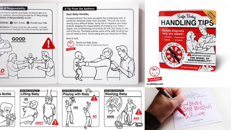 Safe Baby Handling Tips Book Giftable Books Wry Baby Paper Skyscraper Gift Shop Charlotte