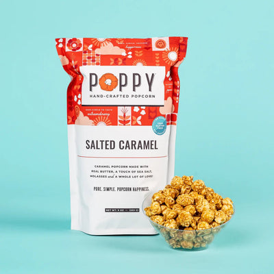 Salted Caramel Popcorn Food Poppy Handcrafted Popcorn  Paper Skyscraper Gift Shop Charlotte