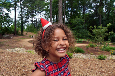 Santa Hat Headband Holiday Jack Rabbit Creations  Paper Skyscraper Gift Shop Charlotte