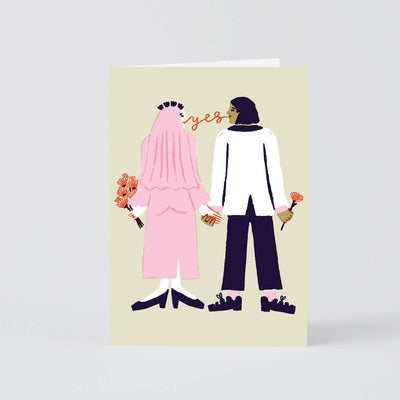 Say Yes | Wedding Card Cards Wrap  Paper Skyscraper Gift Shop Charlotte