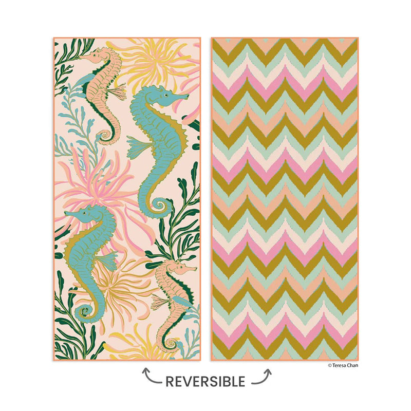 Seahorses Beach Towel Summer WERKSHOPPE  Paper Skyscraper Gift Shop Charlotte