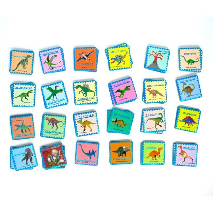 Shiny Dinosaur Memory and Matching Game Games Eeboo  Paper Skyscraper Gift Shop Charlotte