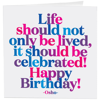 Should Be Celebrated! Birthday Card Cards quotable cards  Paper Skyscraper Gift Shop Charlotte