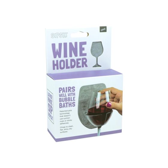 Shower Wine Glass Holder | Marble Gray GIFT True Fabrications  Paper Skyscraper Gift Shop Charlotte