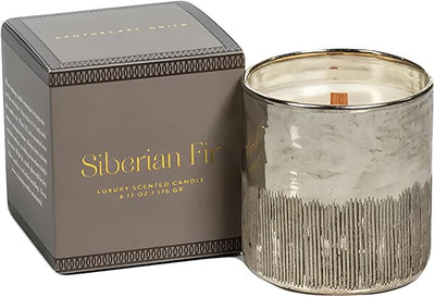 Siberian Fir Scented Antique Silver Candle  Zodax  Paper Skyscraper Gift Shop Charlotte