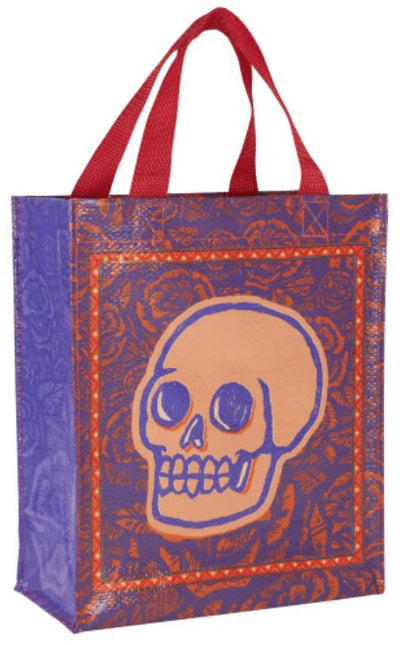 Skulls & Rose Handy Tote Tote Bags Blue Q  Paper Skyscraper Gift Shop Charlotte