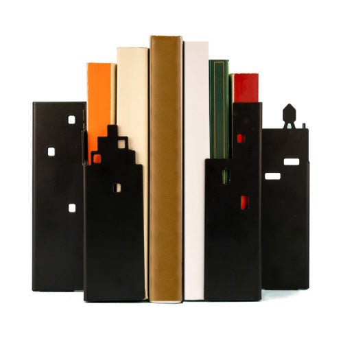 Skyline Bookends Travel Kikkerland  Paper Skyscraper Gift Shop Charlotte