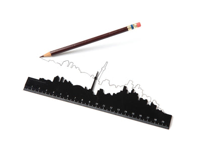 Skyline Ruler: Paris  Monkey Business Design USA LLC  Paper Skyscraper Gift Shop Charlotte