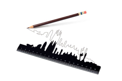 Skyline Ruler: Paris  Monkey Business Design USA LLC  Paper Skyscraper Gift Shop Charlotte