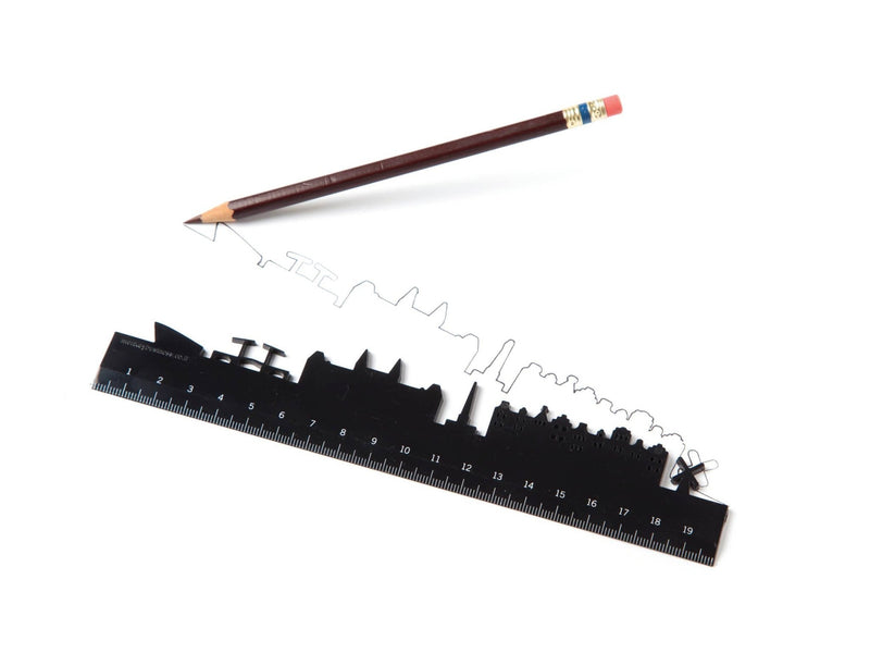 Skyline Ruler: Paris  Monkey Business Design USA LLC  Paper Skyscraper Gift Shop Charlotte