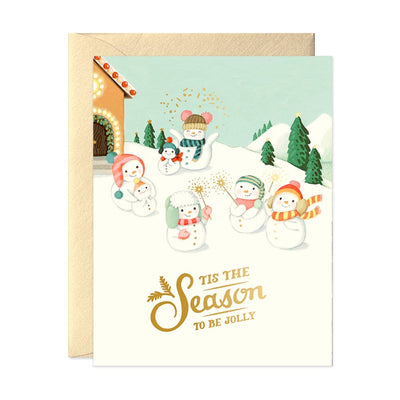 Snowman Family Greeting Card Cards JooJoo Paper  Paper Skyscraper Gift Shop Charlotte