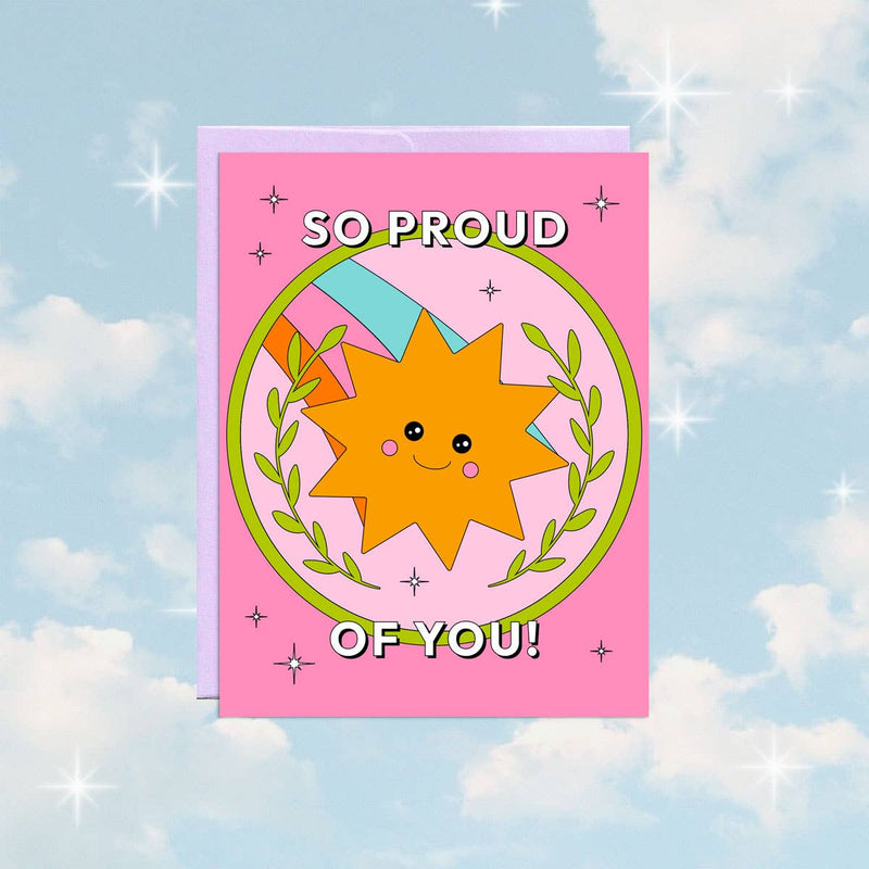 So Proud Of You | Encouragement Card Cards Party Mountain Paper co.  Paper Skyscraper Gift Shop Charlotte