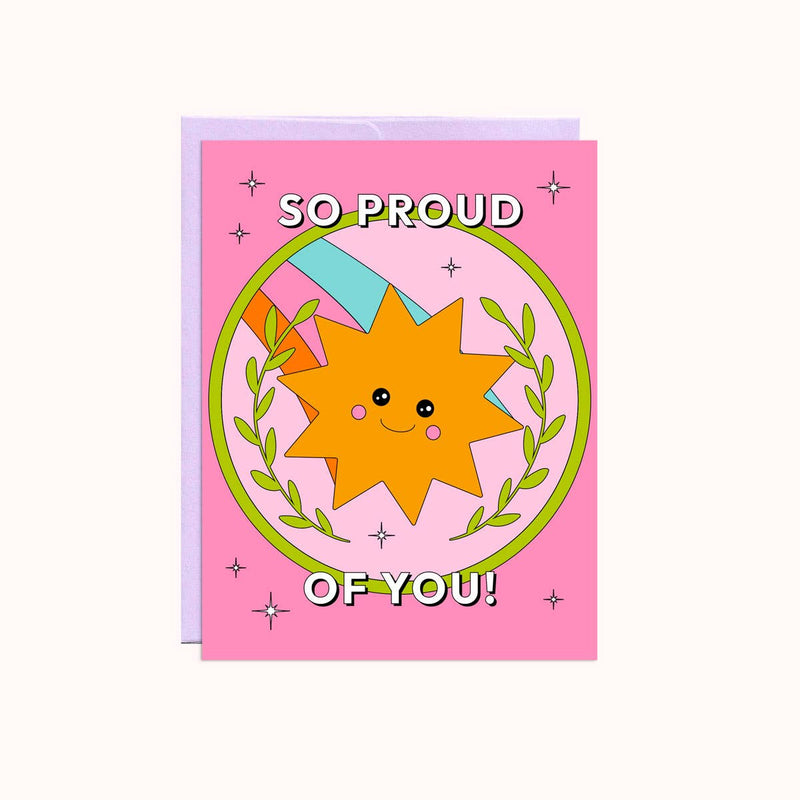 So Proud Of You | Encouragement Card Cards Party Mountain Paper co.  Paper Skyscraper Gift Shop Charlotte