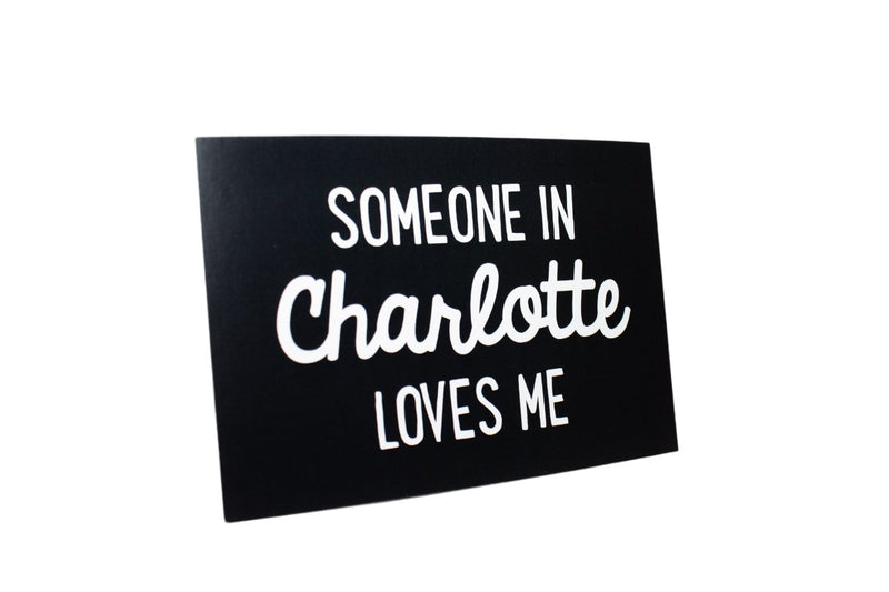 Someone Loves Me Postcard Postcards Rock Scissor Paper  Paper Skyscraper Gift Shop Charlotte