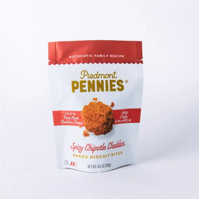 Spicy Chipotle Cheddar Medium Pouch Food - Snacks Piedmont Pennies  Paper Skyscraper Gift Shop Charlotte