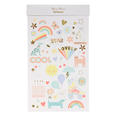 Fun Icon Tattoo Sheets Stationery Meri Meri  Paper Skyscraper Gift Shop Charlotte